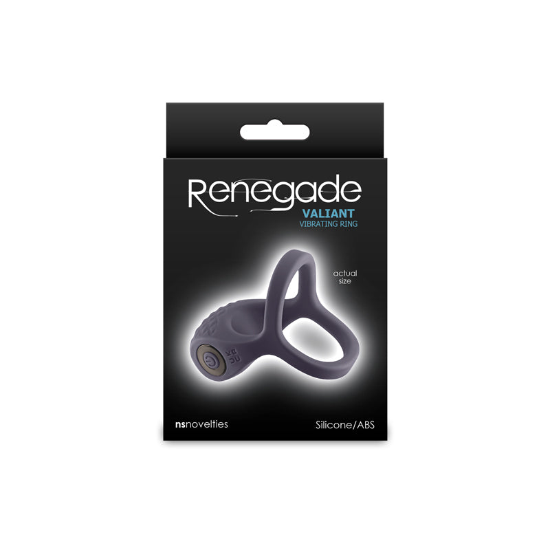 Renegade Valiant - Grey - Grey USB Rechargeable Cock Ring COCK RINGS