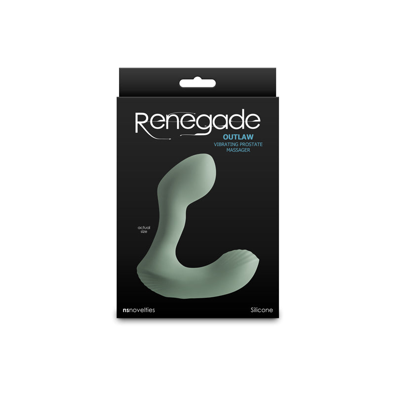 Renegade Outlaw - Sage - 12 cm USB Rechargeable Vibrating Prostate Massager ANAL TOYS