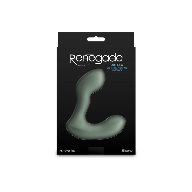 Renegade Outlaw - Sage - 12 cm USB Rechargeable Vibrating Prostate Massager ANAL TOYS