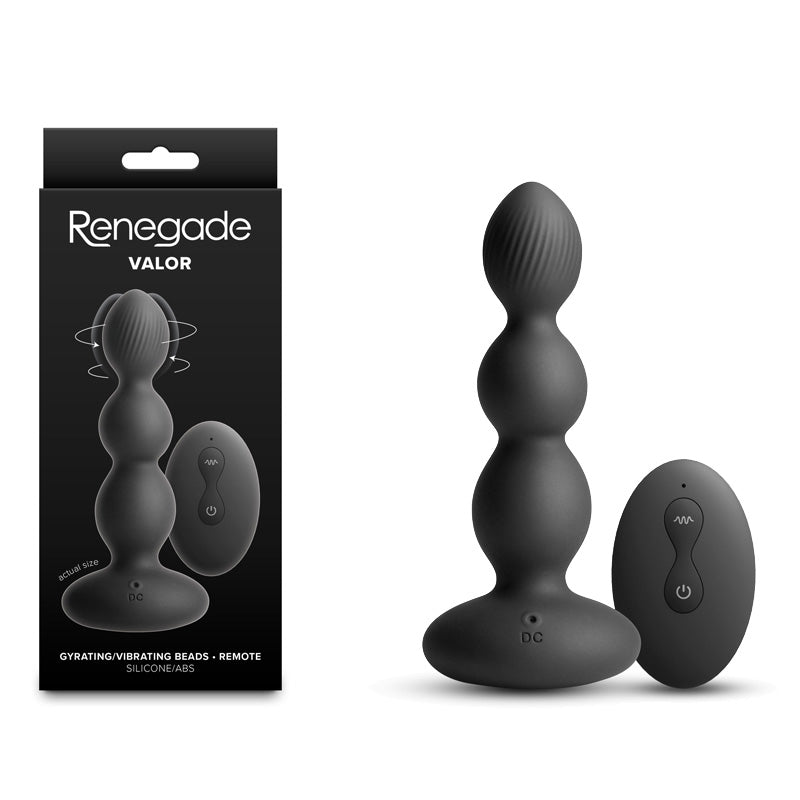 Renegade Valor – USB Rechargeable Wireless Remote Vibrating Anal Beads 13.7 cm Secondary image