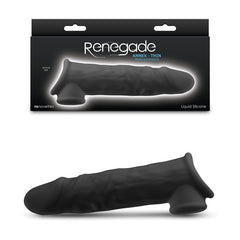 Renegade Annex - Thin - - 19.4 cm Penis Extender Sleeve Black SLEEVES