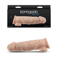 Renegade Annex - Thick - - 18.6 cm Penis Extender Sleeve Flesh SLEEVES