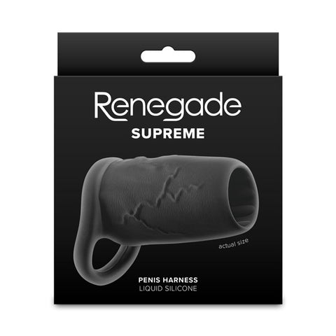 Renegade Supreme – Ultra-Stretchy Liquid Silicone Penis Sleeve 11.7 cm Length 5.5 cm Diameter SLEEVES