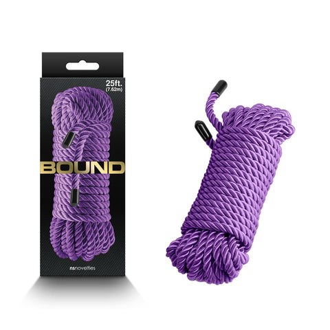 Bound Rope Bondage Rope 7.6 Meter Length – Soft Polyester Fibre Bondage Rope Purple > Bondage Gear > Rope