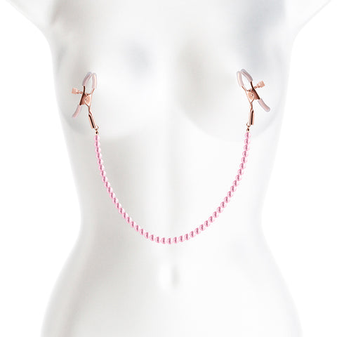 Bound Nipple Clamps DC1 Pink Adjustable Adult Sex Toy Nipple Stimulators