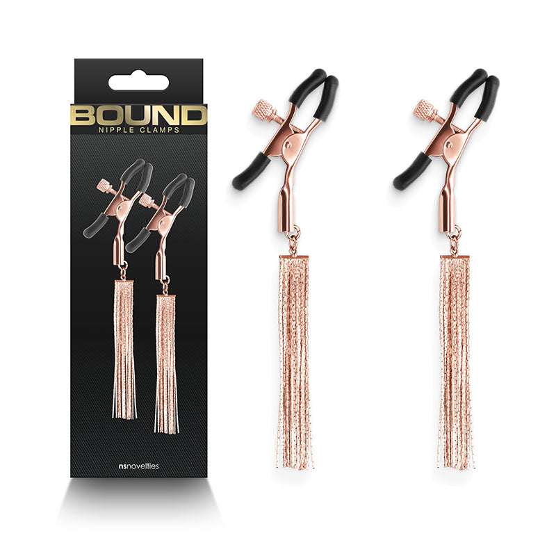Bound Adjustable Nipple Clamps (Assorted Colors) – Set of 2 Nipple Clamps Rose gold > Sex Toys > Nipple Clips