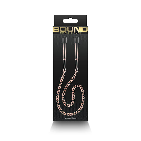 Bound Nipple Clamps - DC3 Nipple Clamps with Chain Set Nipple Clips