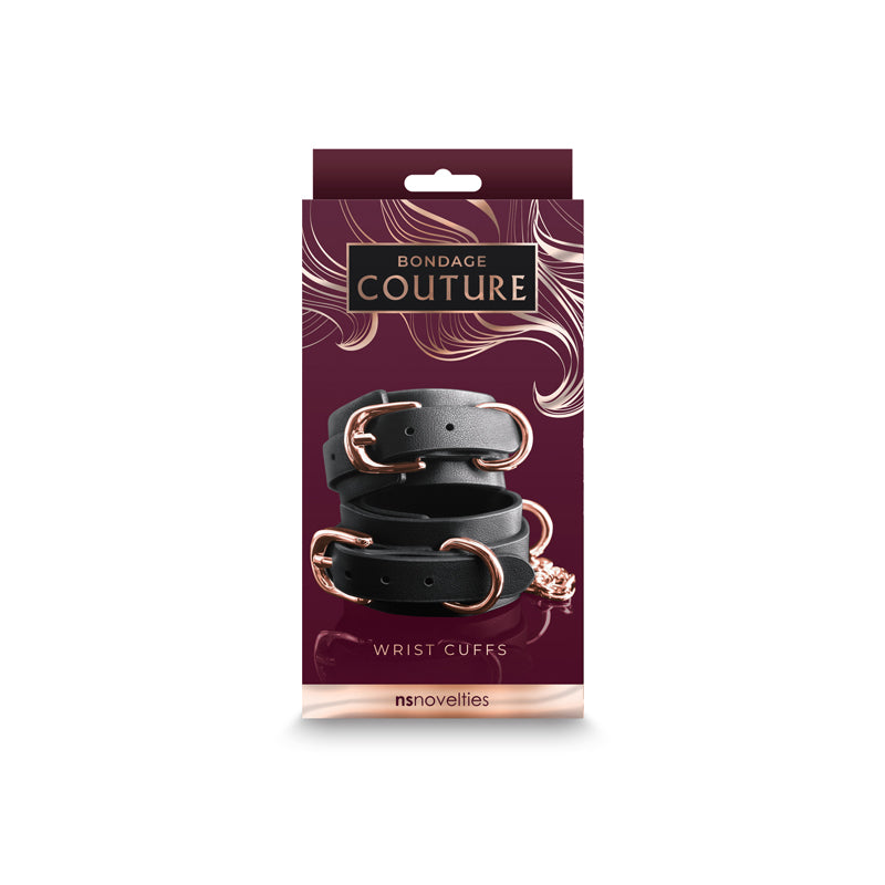 Bondage Couture Wrist Cuffs – Synthetic Material Nickel Free Hardware Restraints > Bondage Gear > Restraints