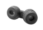 Perfect Fit Cock and Ball Ring and Stretcher – Cock Ring and Ball Stretcher Black Black > Sex Toys For Men > Ball Stretchers