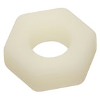 Alpha Glow-In-The-Dark Liquid Silicone Prolong Sexagon Ring White Medium > Cock Ring > Single