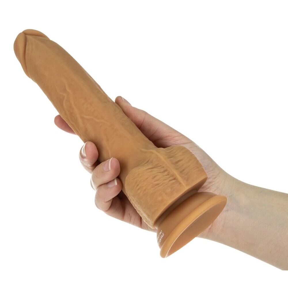 Naked Addiction 9 Inch Thrusting Dildo Caramel Realistic > Dildos > Thrusting Dildos