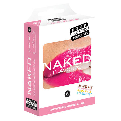 Naked Flavours - Ultra Thin Flavoured Condoms - 6 Pack Condoms