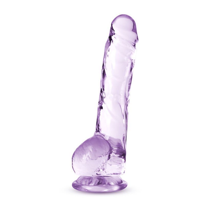 Naturally Yours 8 Inch Crystaline Dildo Amethyst > Dildos > Realistic Dildos