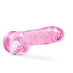 Naturally Yours 8 Inch Crystaline Dildo Rose > Dildos > Realistic Dildos