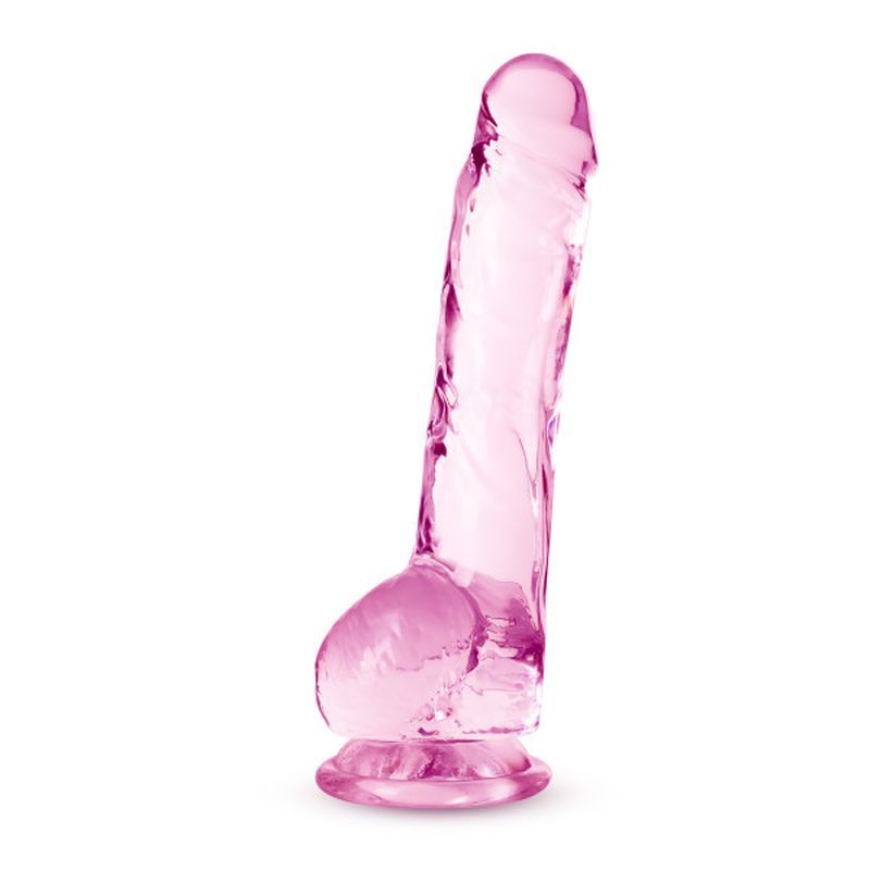 Naturally Yours 8 Inch Crystaline Dildo Rose Secondary image