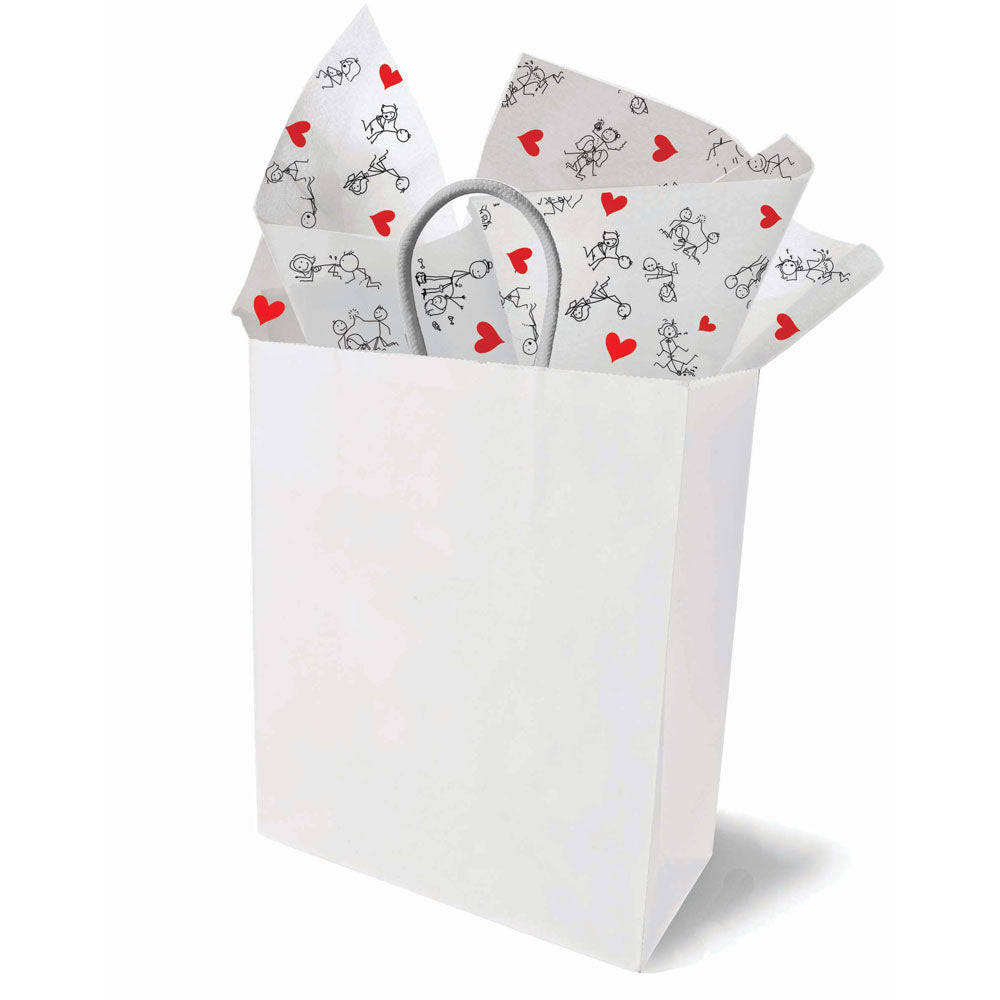 Naughty Stick Figure Tissue Paper Sheets 6 Pack Novelty Gift Wrap Secondary image