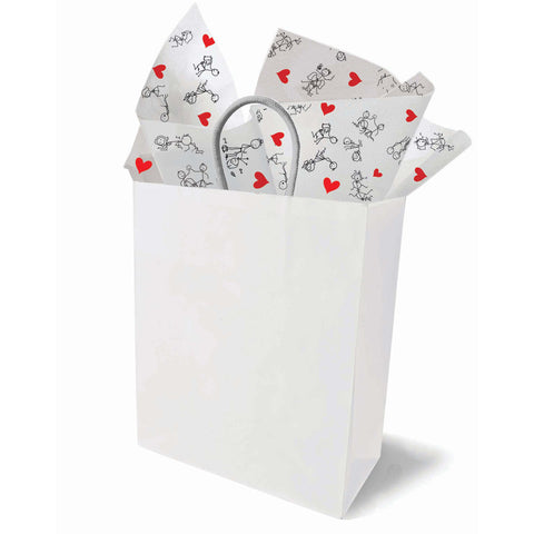 Naughty Stick Figure Tissue Paper Sheets 6 Pack Novelty Gift Wrap Party Supplies