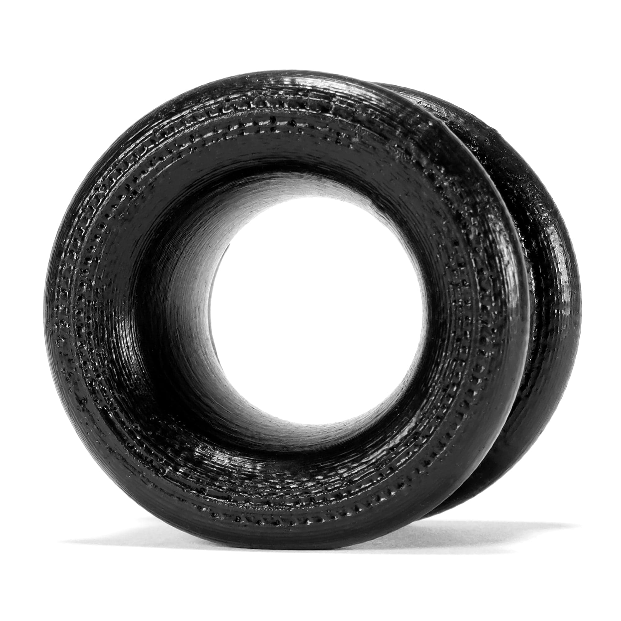 Neo Short Ballstretcher in Black Silicone Secondary image