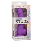 Neon Silicone Studs 6 Inch 15.25 cm Purple Silicone Dildo with Suction Cup Base > Dildos > Realistic Dildos