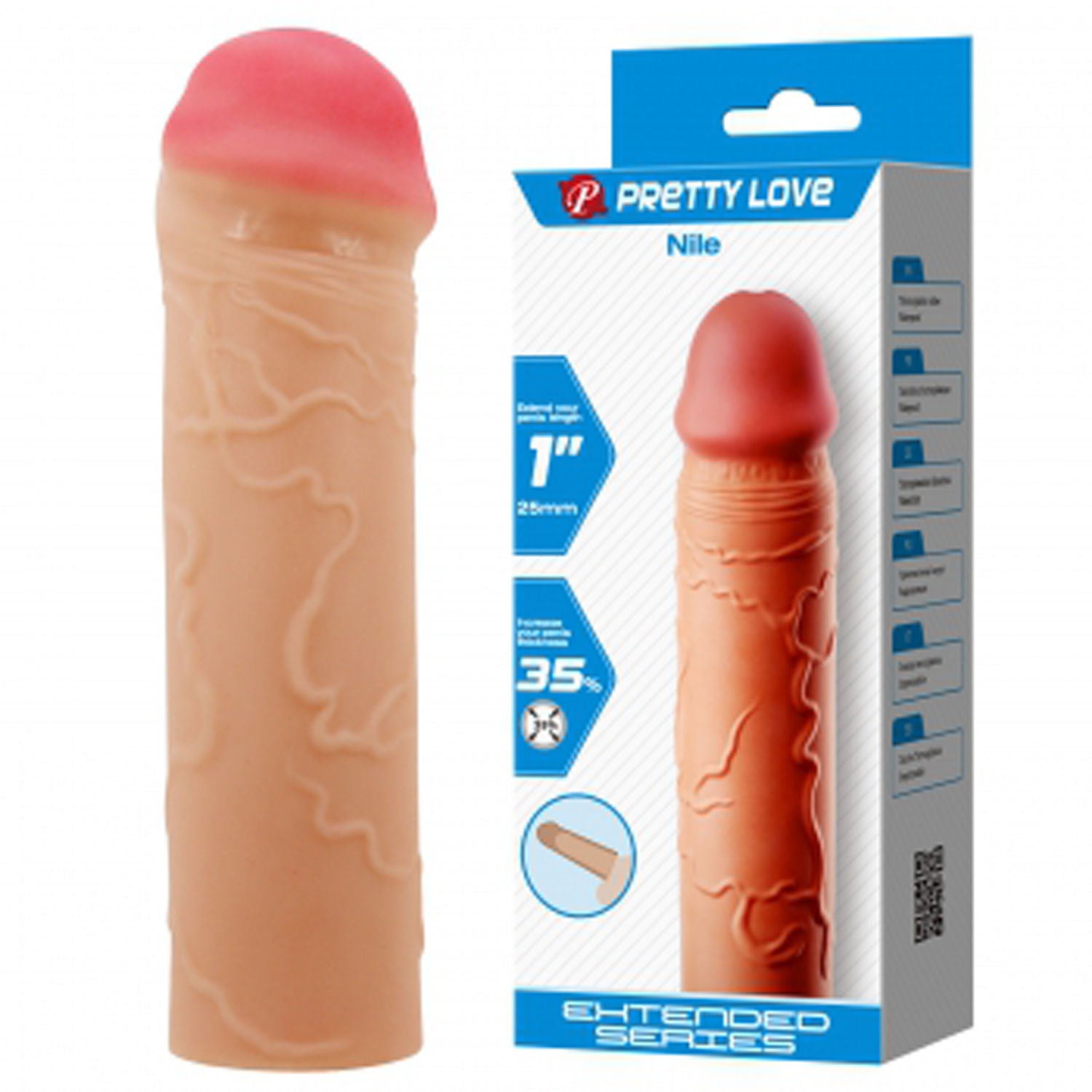 Nile 6.5 Inch Penis Sleeve – Extra Length Erection Extender Secondary image