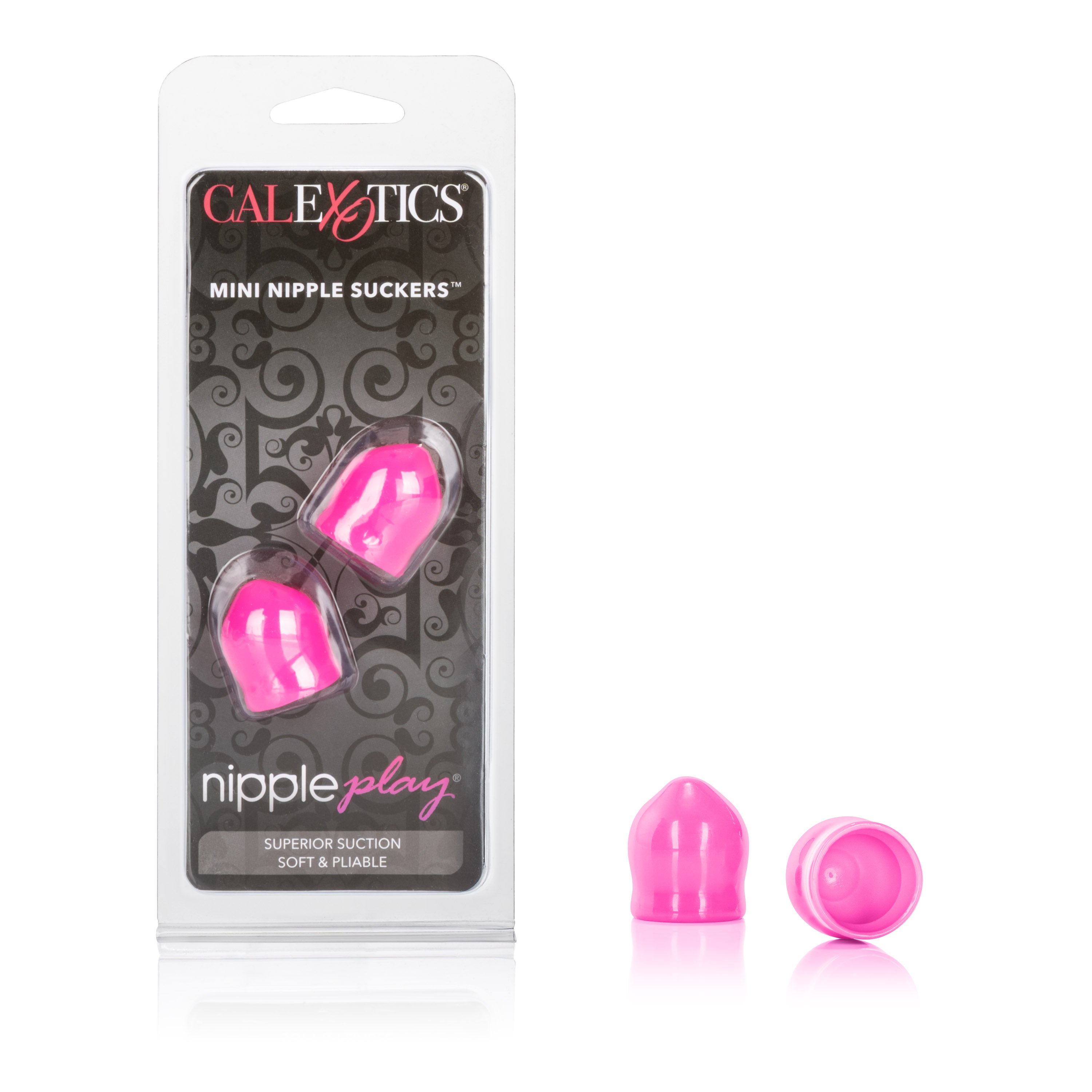 Nipple Play Mini Nipple Suckers Pink 1 Inch by 0.75 Inch Soft Pliable PVC > Sex Toys > Nipple Suckers Main image