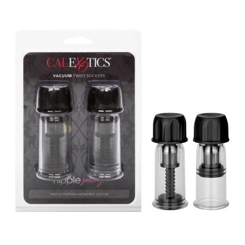 Nipple Play Vacuum Twist Suckers Black 4 Inch Adjustable Suction Set Nipple Suckers