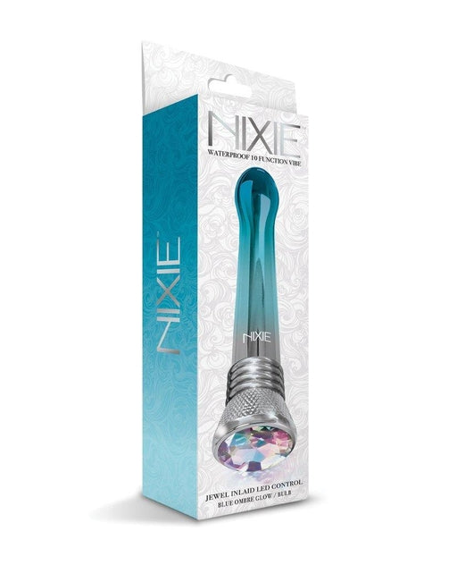 Nixie Jewel Ombre Bulb Vibe Blue Glow 7 Inch Slender Waterproof Vibrator with LED Base > Vibrators > Standard Vibrators