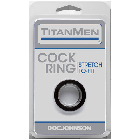 TitanMen Black Stretch Cock Ring for Ultimate Comfort and Versatility Black COCK RINGS