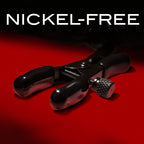 Noir Pom Adjustable Nipple Clamps with Black Furry Tips – Sensation Play Accessory > Sex Toys > Nipple Clamps