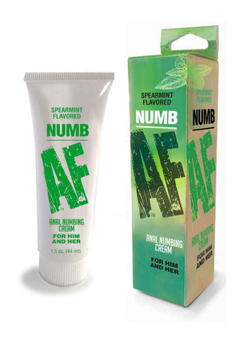 Numb Af Mint Flavoured Anal Numbing Cream 44 Ml Tube Anal Lubricant