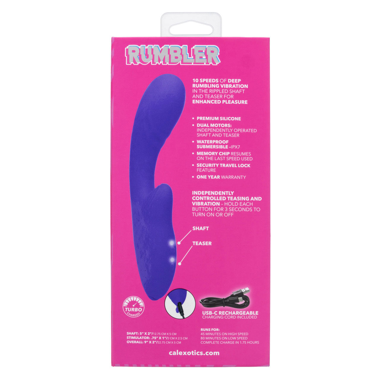 Rumbler Rumble G (Purple) – G-Spot Vibrator Purple > Sex Toys For Ladies > G-Spot Vibrators