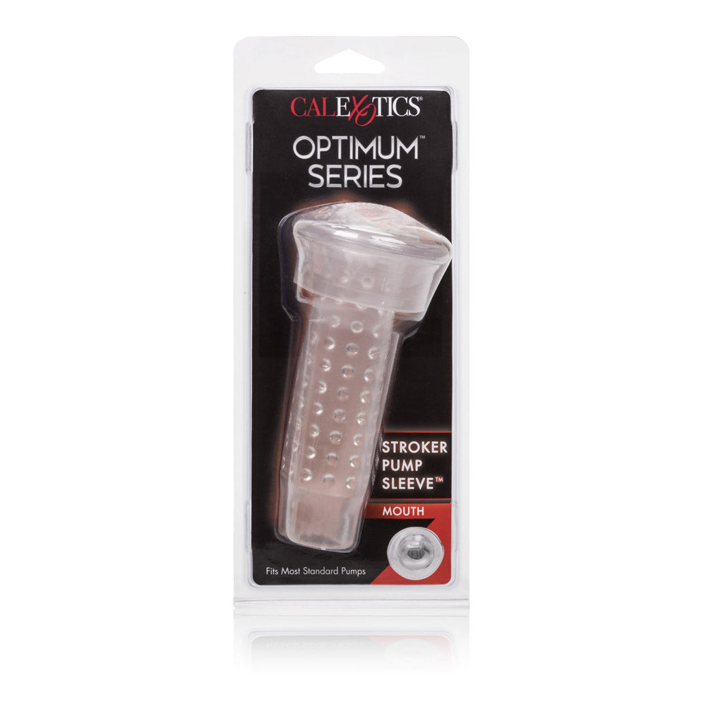 Optimum Series Stroker Pump Sleeve Mouth Transparent Medium Size > Sex Toys For Men > Masturbators > Manual