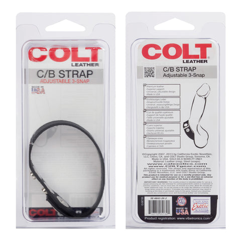 Colt Adjustable 3-Snap Leather Strap – High Quality Leather Strap > Clothes > Mens Leather