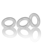 Oxballs Willy Rings 3-Pack Stretchy Clear Cockrings Set Clear > Cock Ring > Sets