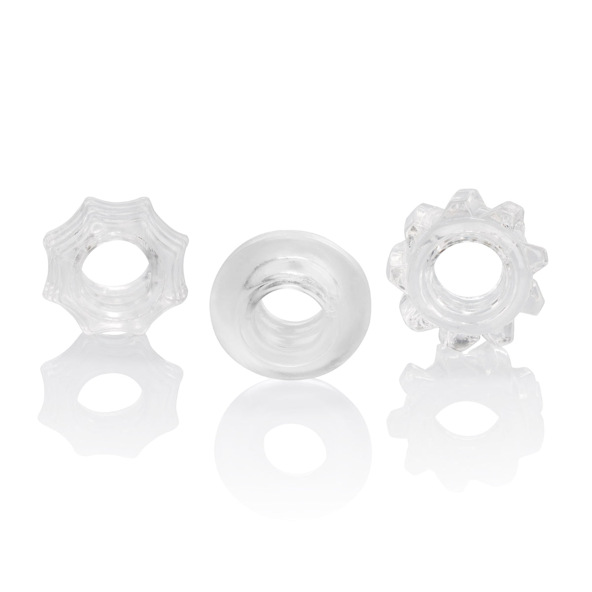 Reversible Ring Set – Stretchy Durable Erection Enhancers 3-Piece Set > Cock Ring > Sets