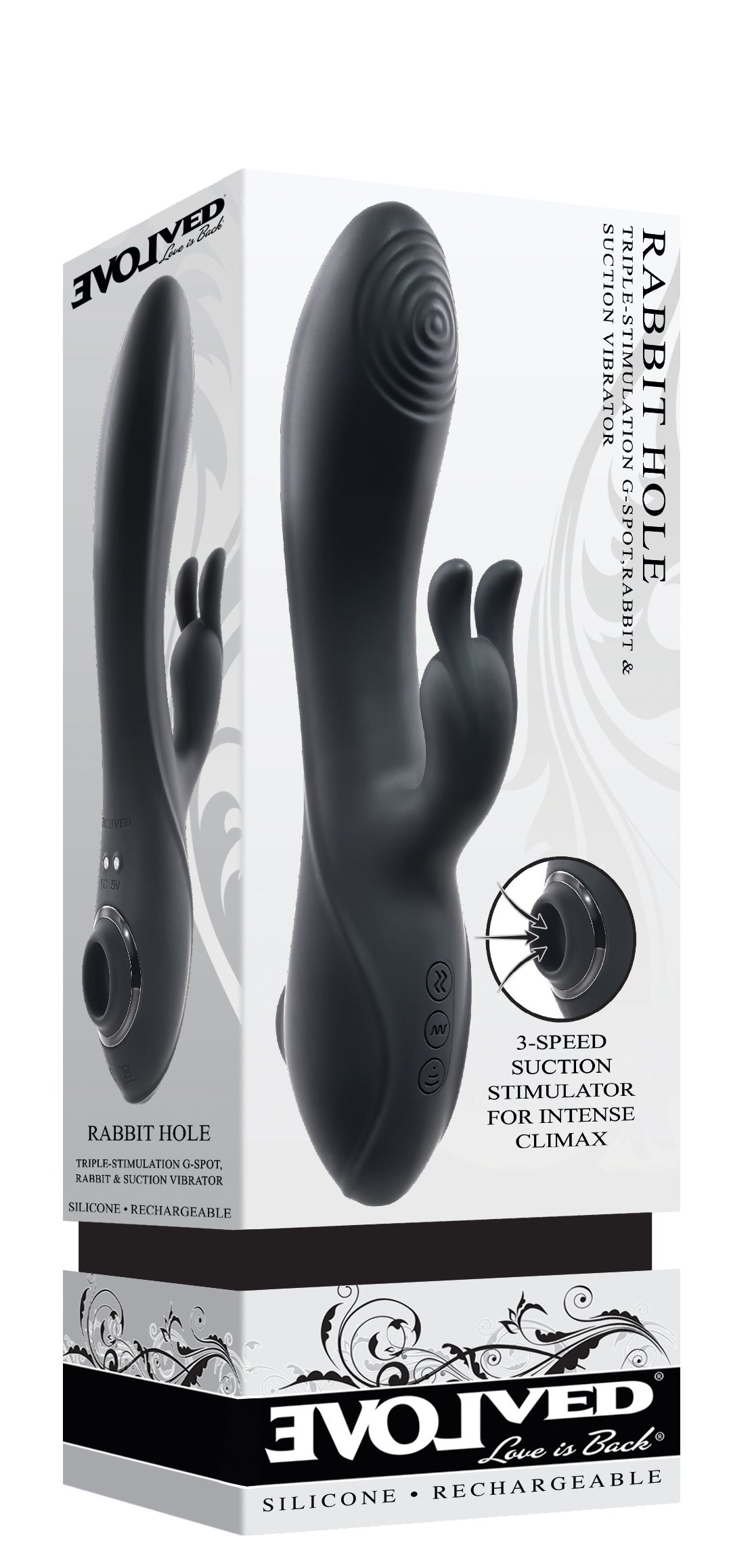 Evolved Rabbit Hole 21.2cm Rabbit Vibrator > Vibrators > Ladies > Rabbit