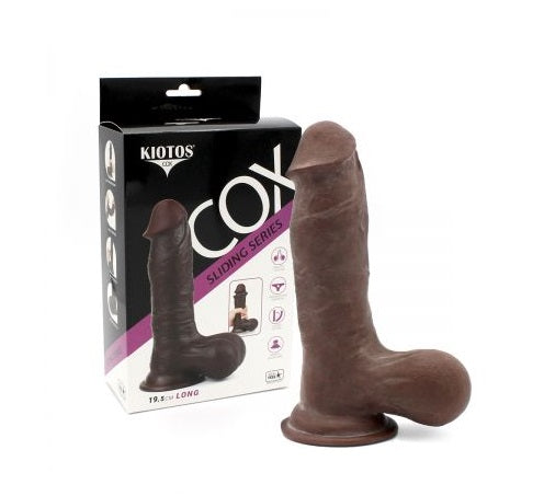 Kiotos Cox Sliding Skin 01 Brown Realistic Double Layer TPE 19.5 cm Long Default Title Dongs Realistic