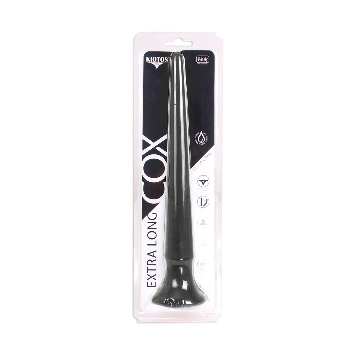 Kiotos Cox Black Extra Long 37cm – Silicone Dildo with Suction Cup Default Title > Dildos > Oversized Toys Main image