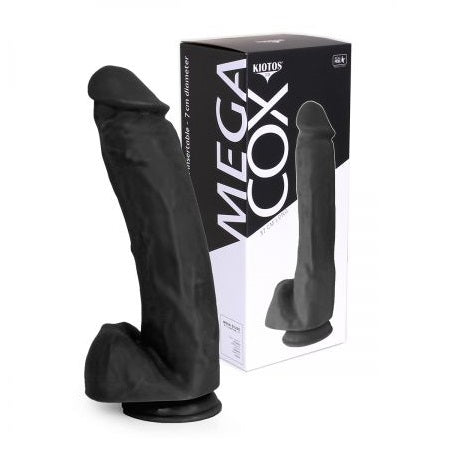 Kiotos Cox Mega Black 01 Realistic Large Suction Cup Dildo 37 cm Default Title > Dildos > Oversized Toys
