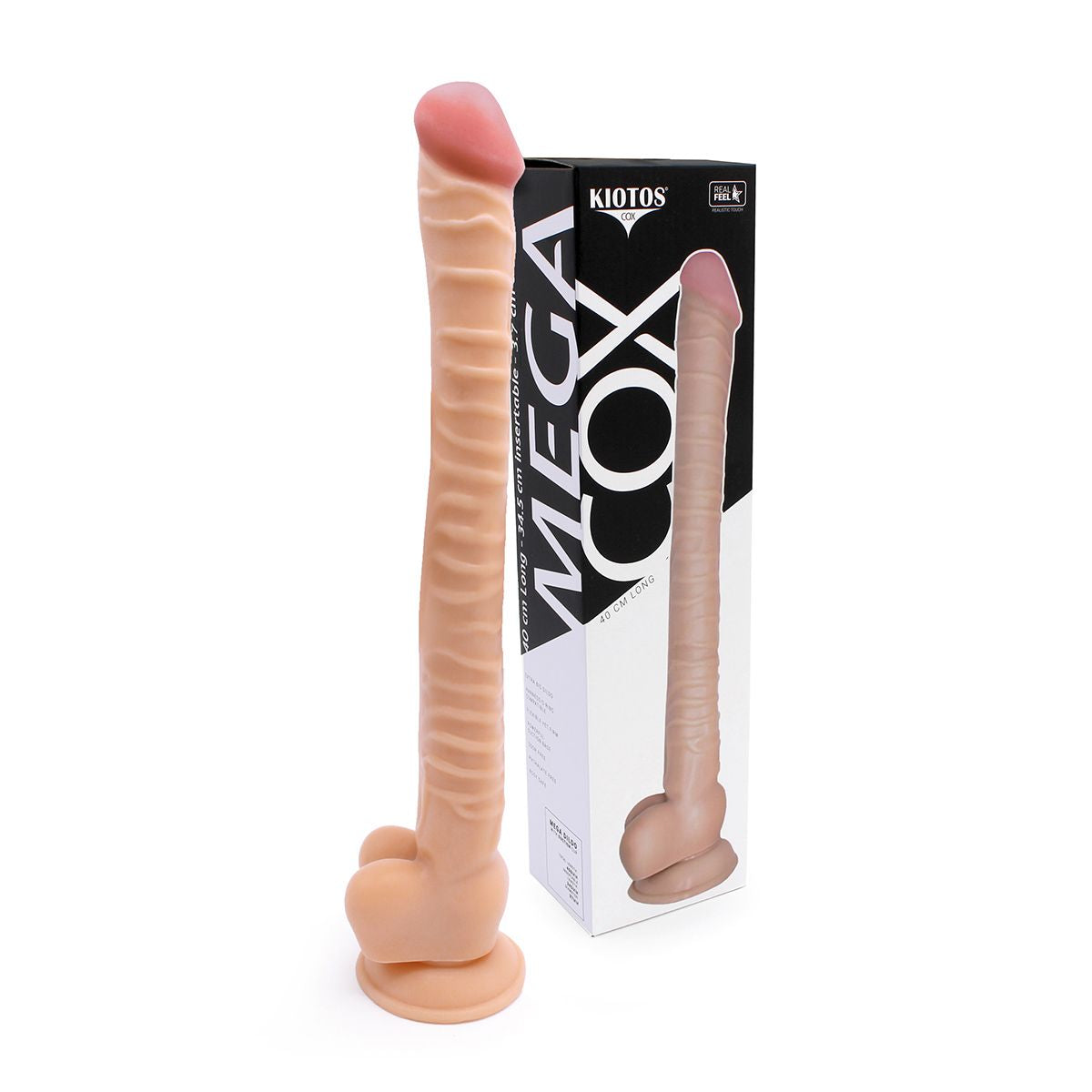 Kiotos Cox Mega Flesh 05 Large Realistic Suction Cup Dildo 40cm Default Title Dongs Realistic
