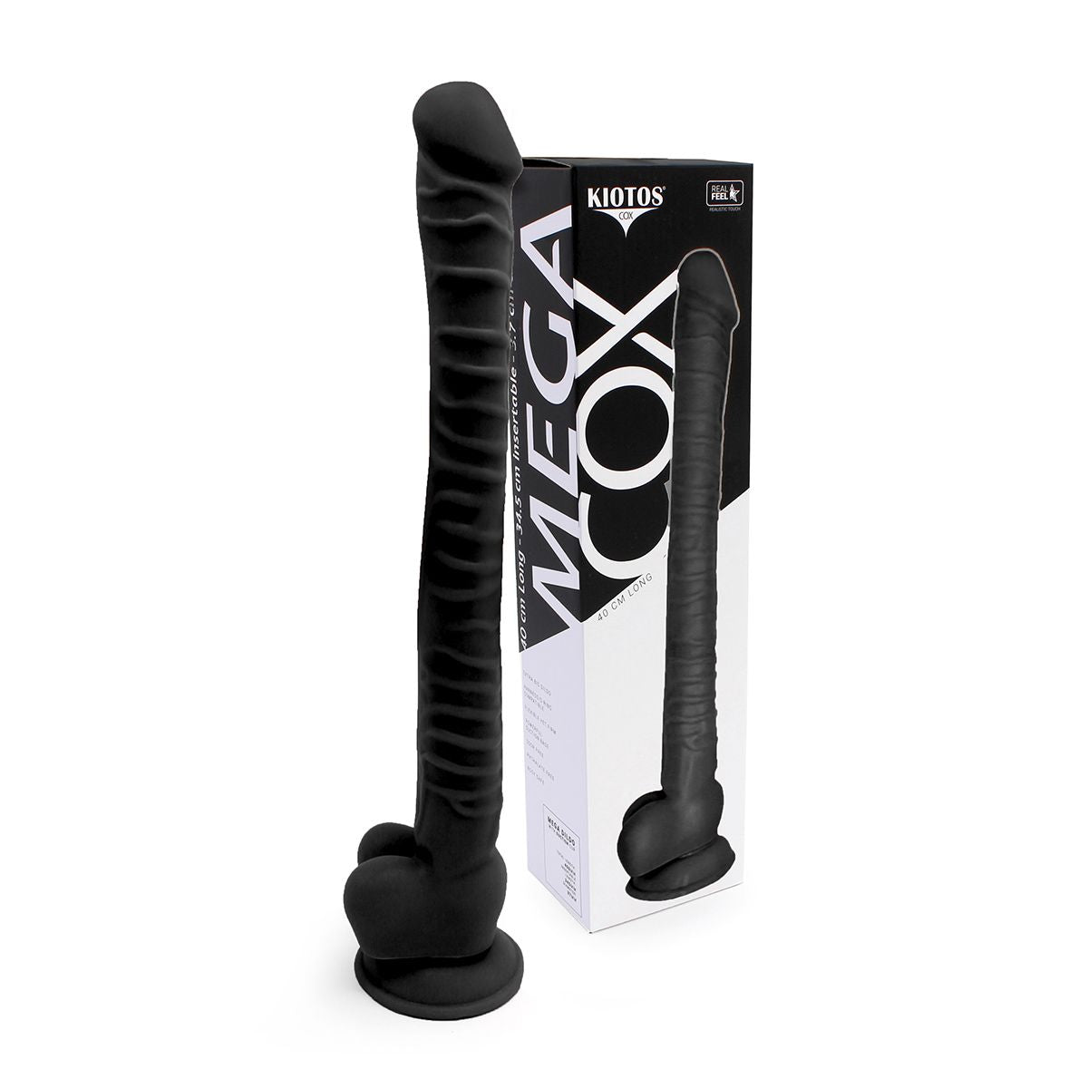 Kiotos Cox Mega Black 05 Large Realistic Suction Cup Dildo 40 cm Default Title Dongs Realistic