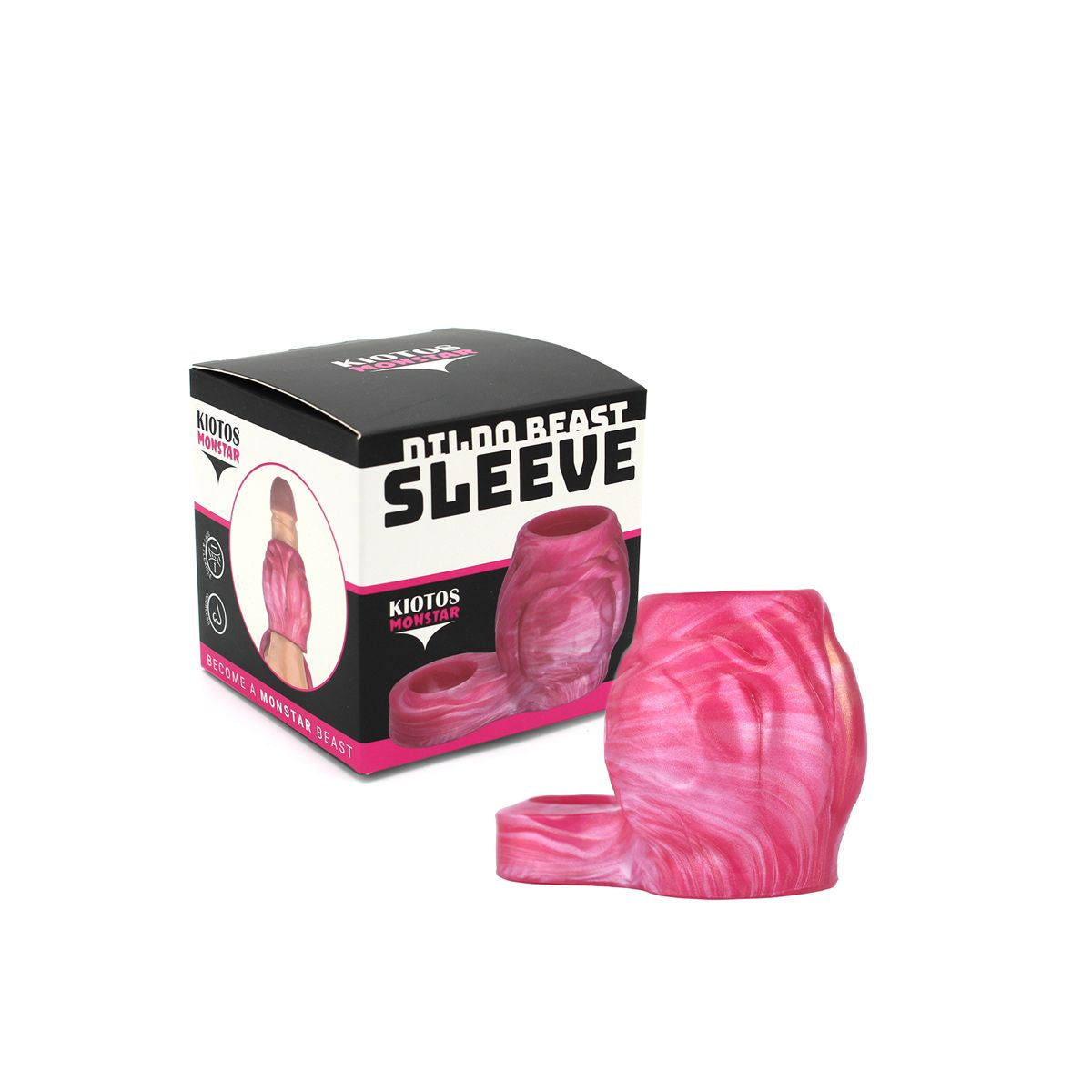 Kiotos Monstar Sleeve 13 Special Girth Edition Full Soft Liquid Silicone Pink Default Title > Sex Toys For Men > Penis Sleeves