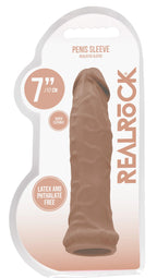 Realrock 6 Inch Realistic Penis Sleeve 15.2 cm Penis Extension Sleeve > Sex Toys For Men > Penis Sleeves