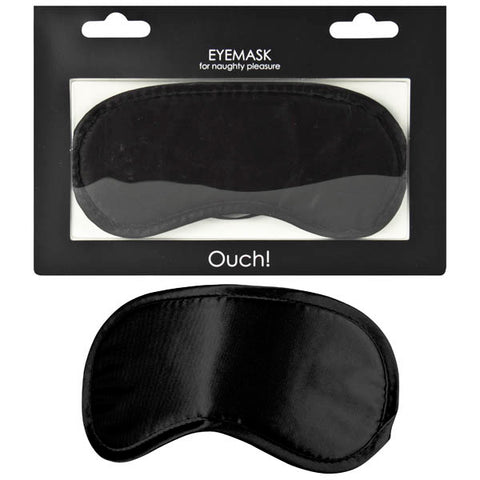 Soft Eyemask for Intimacy and Relaxation Black Blindfold