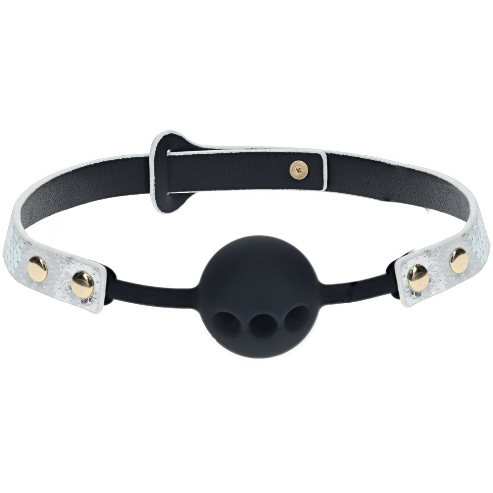 OUCH! Florence Collection Silicone Ball Gag Breathable Restraint 60cm Secondary image