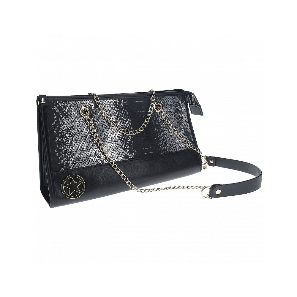 Ouch Florence Collection Kit with Bag Black Iridescent Hardware Bondage Set Secondary image