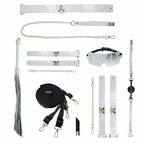 Ouch! Florence Collection Kit with Bag White Iridescent Hardware Bondage Set > Bondage Gear > Bondage Kits