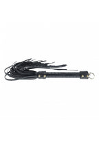 Ouch Rome Collection Flogger Black PU Leather with Iridescent Hardware Default Title > Bondage Gear > Whips & Floggers