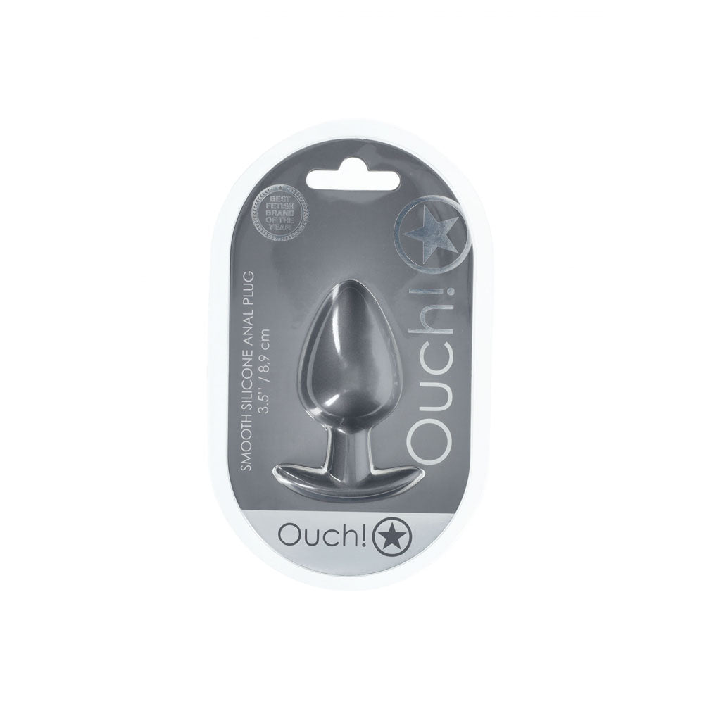 OUCH Anal Plug Large 8.9 cm Gun Metal Grey Butt Plug > Anal Range > Butt Plugs