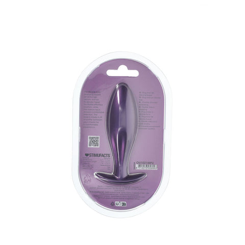 Ouch Oval Metallic – Silicone Large Butt Plug Butt Plugs
